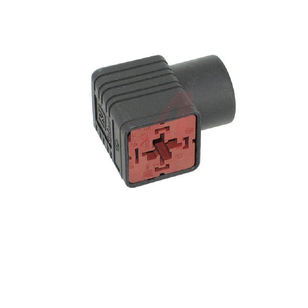 931966-100 HIRSCHMANN SOLENOID VALVE CONNECTOR<BR>FORM A DIN 3+G 1/2" NPT THR FW 250VAC/DC (BK)